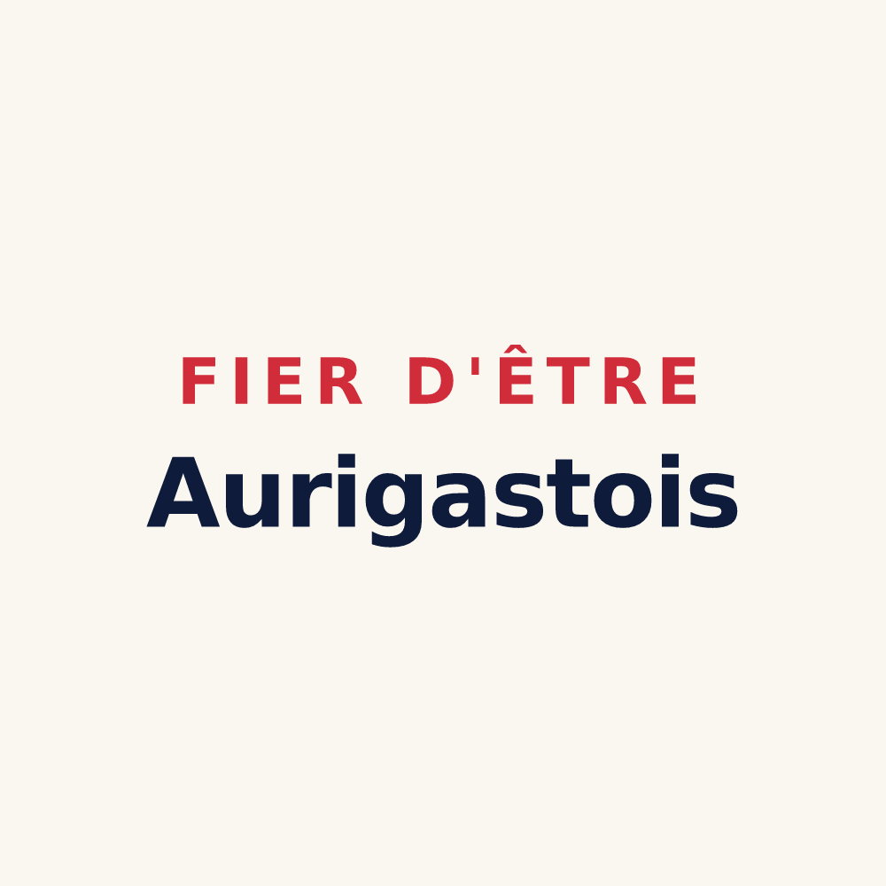 Tasse « Fier d'être Aurigastois » — design pour Auriac-Lagast
