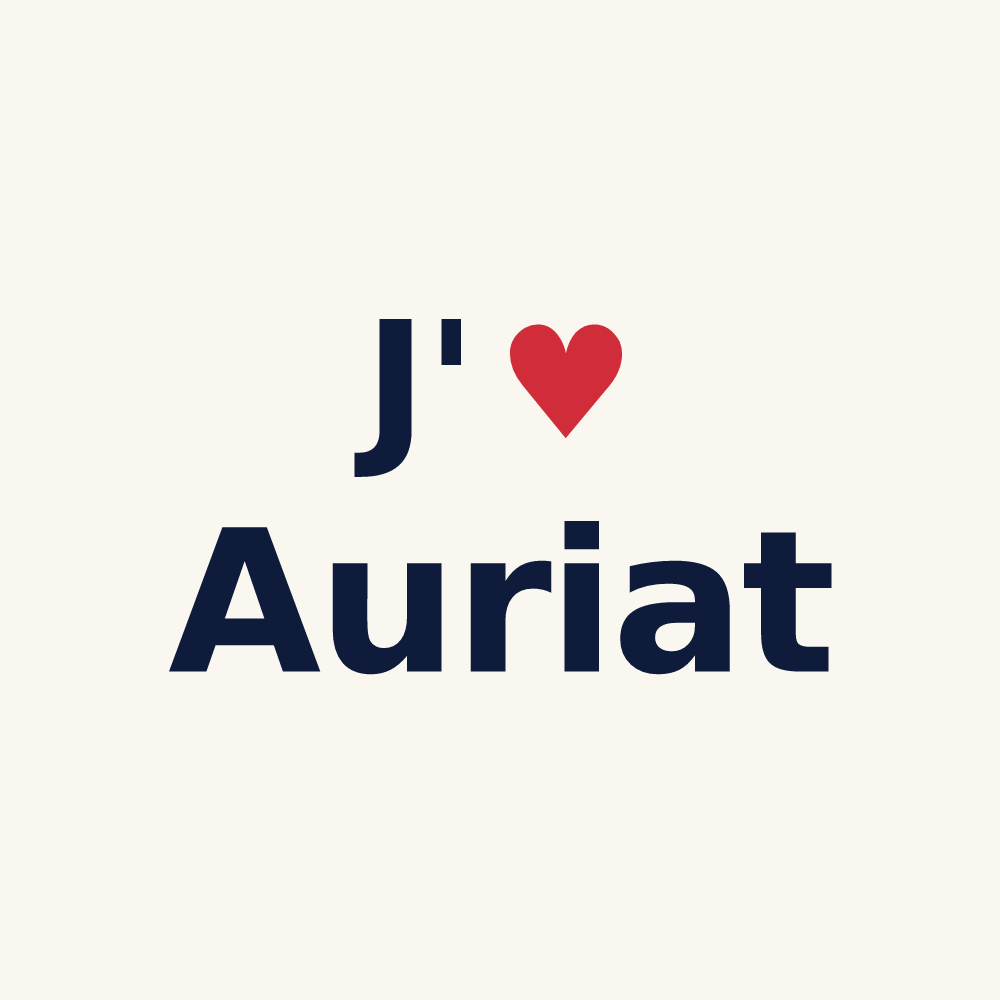 Tasse personnalisée Auriat — design J'aime Auriat