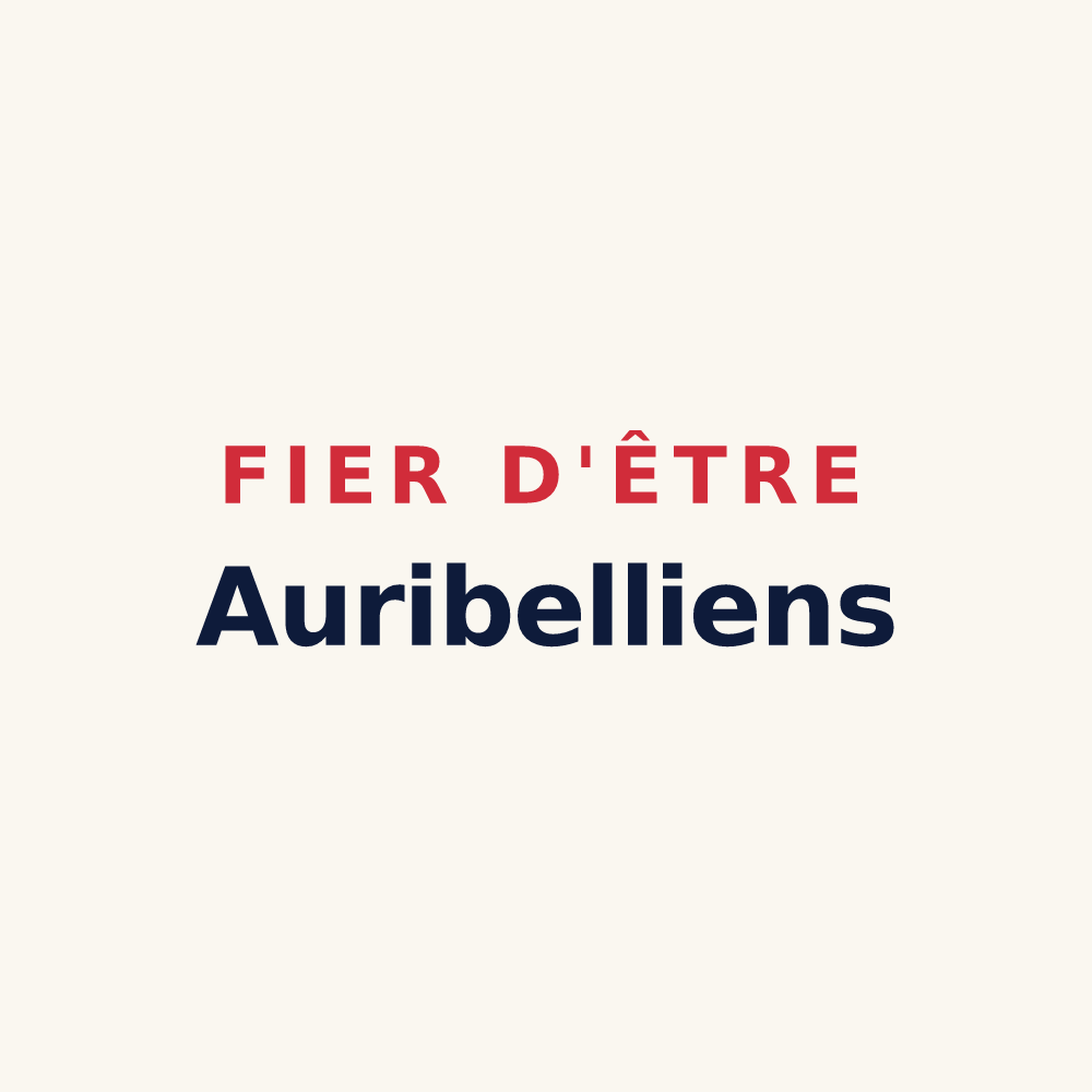 Tasse « Fier d'être Auribelliens » — design pour Auribeau