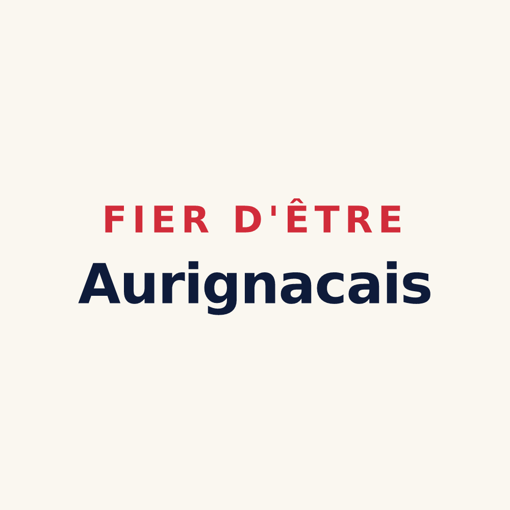 Tasse « Fier d'être Aurignacais » — design pour Aurignac