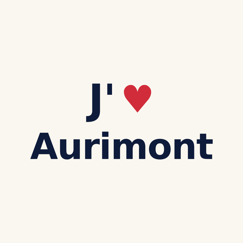 Tasse personnalisée Aurimont — design J'aime Aurimont