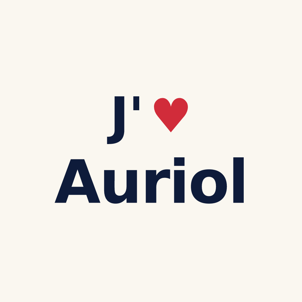 Tasse personnalisée Auriol — design J'aime Auriol