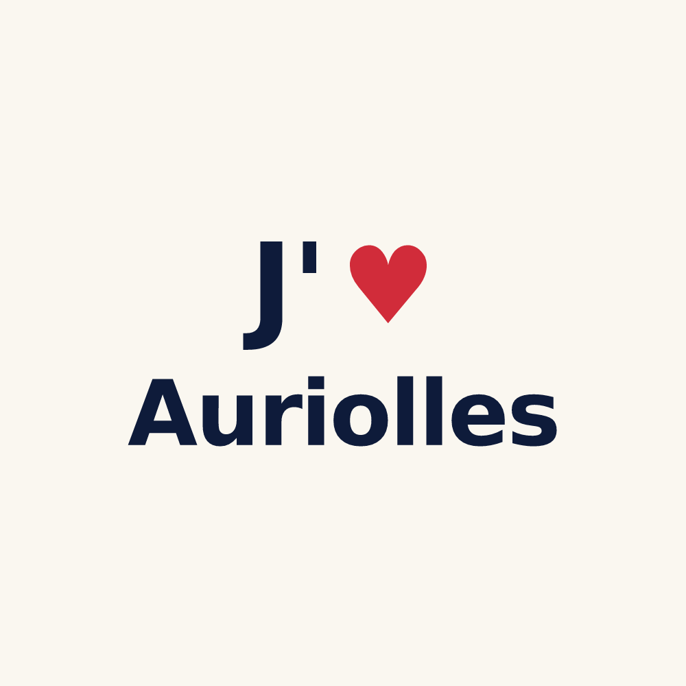 Tasse personnalisée Auriolles — design J'aime Auriolles