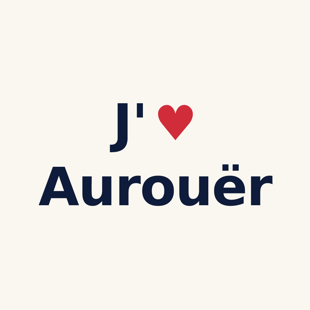 Tasse personnalisée Aurouër — design J'aime Aurouër