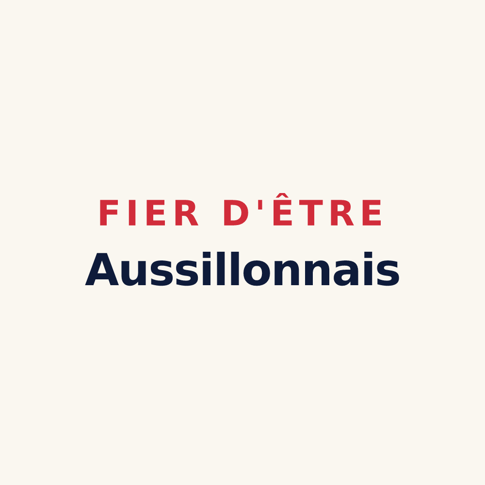 Tasse « Fier d'être Aussillonnais » — design pour Aussillon