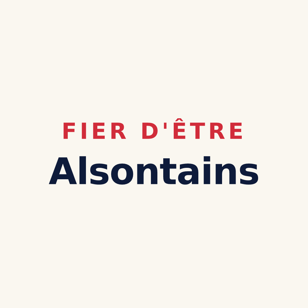 Tasse « Fier d'être Alsontains » — design pour Aussonce