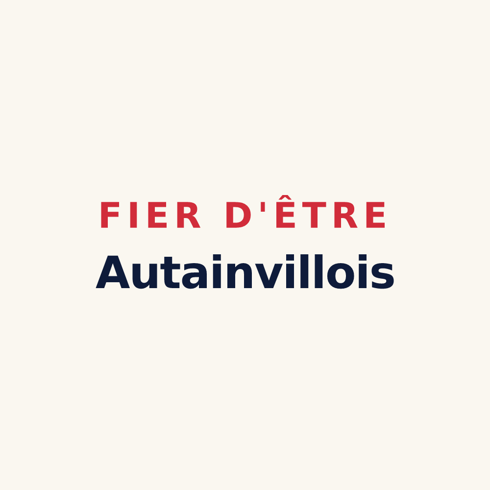 Tasse « Fier d'être Autainvillois » — design pour Autainville