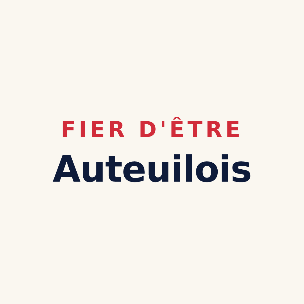 Tasse « Fier d'être Auteuilois » — design pour Auteuil