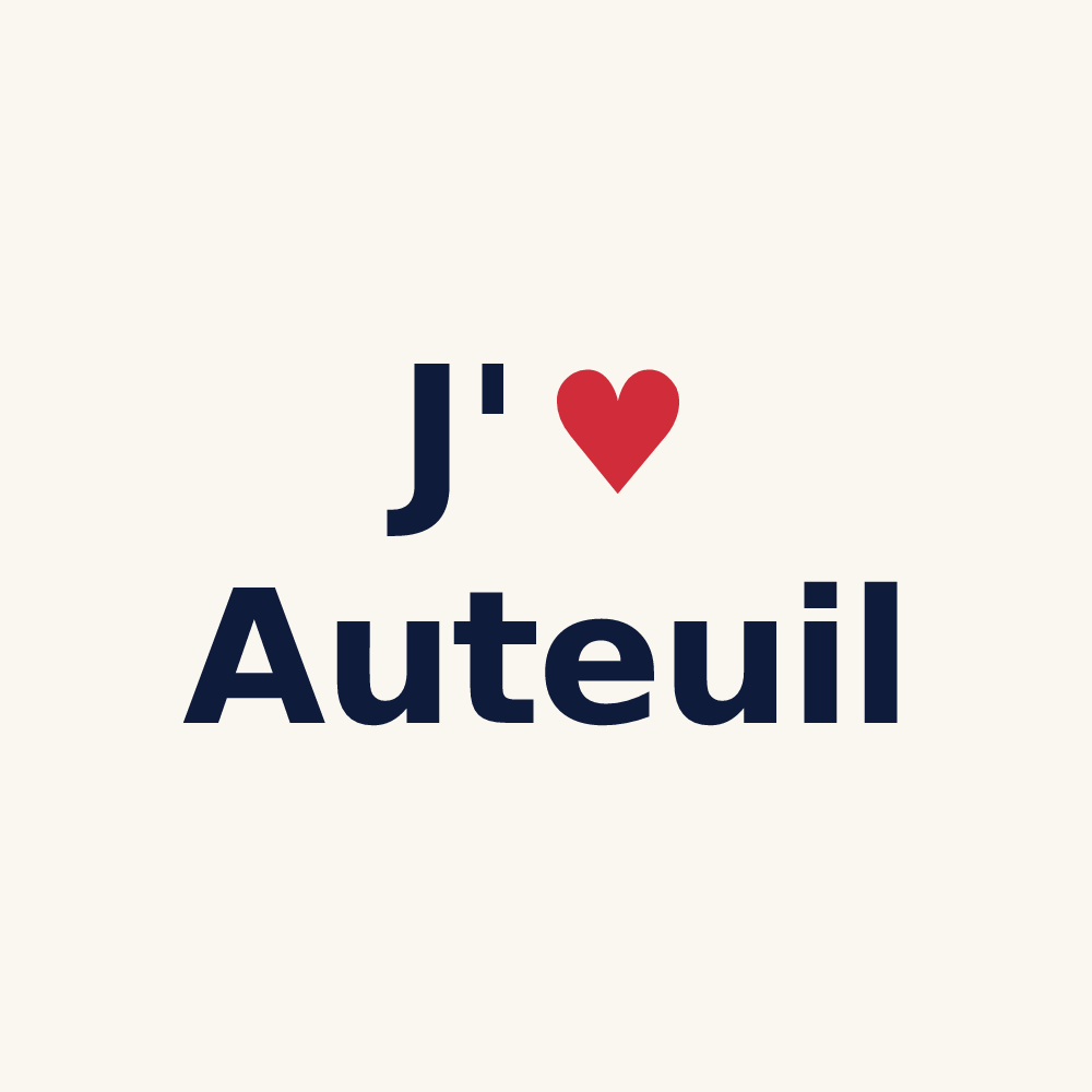 Tasse personnalisée Auteuil — design J'aime Auteuil
