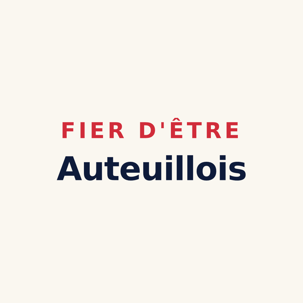 Tasse « Fier d'être Auteuillois » — design pour Auteuil