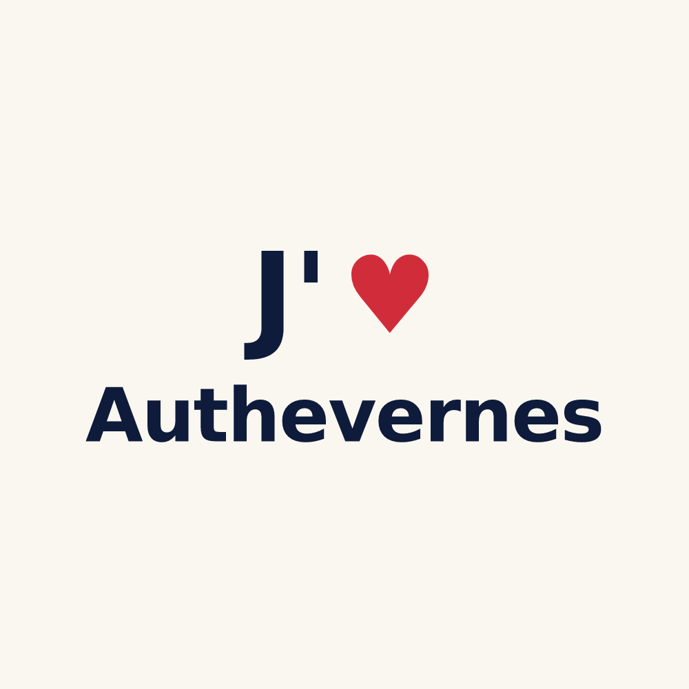 Tasse personnalisée Authevernes — design J'aime Authevernes