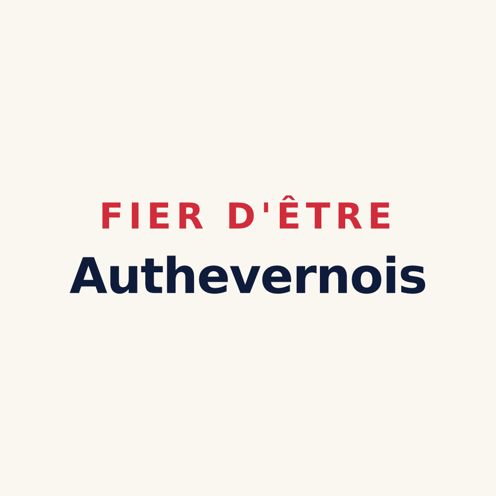 Tasse « Fier d'être Authevernois » — design pour Authevernes