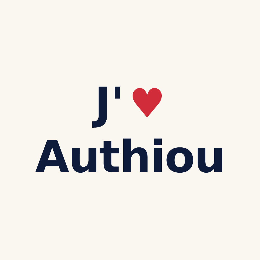 Tasse personnalisée Authiou — design J'aime Authiou