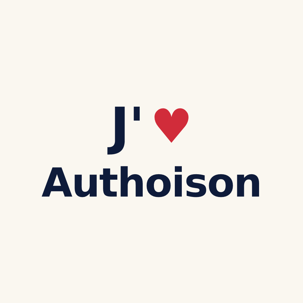 Tasse personnalisée Authoison — design J'aime Authoison