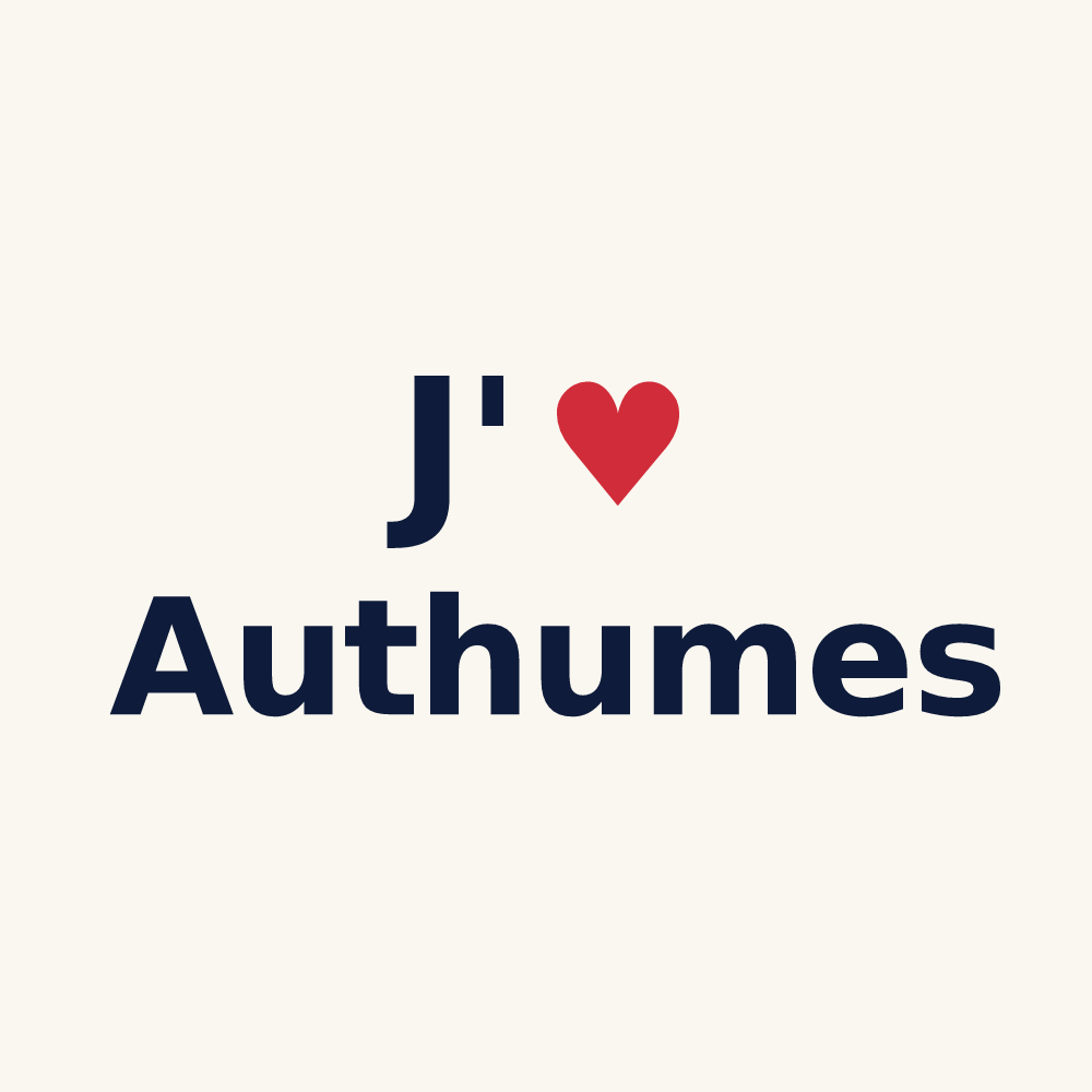 Tasse personnalisée Authumes — design J'aime Authumes