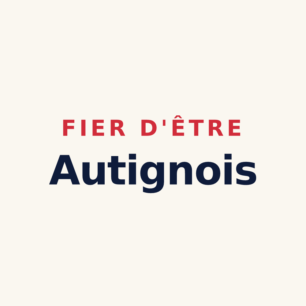 Tasse « Fier d'être Autignois » — design pour Autigny-le-Grand