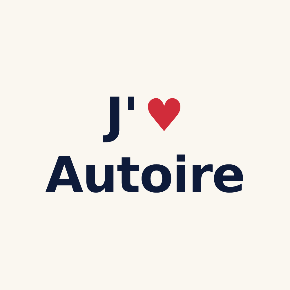 Tasse personnalisée Autoire — design J'aime Autoire