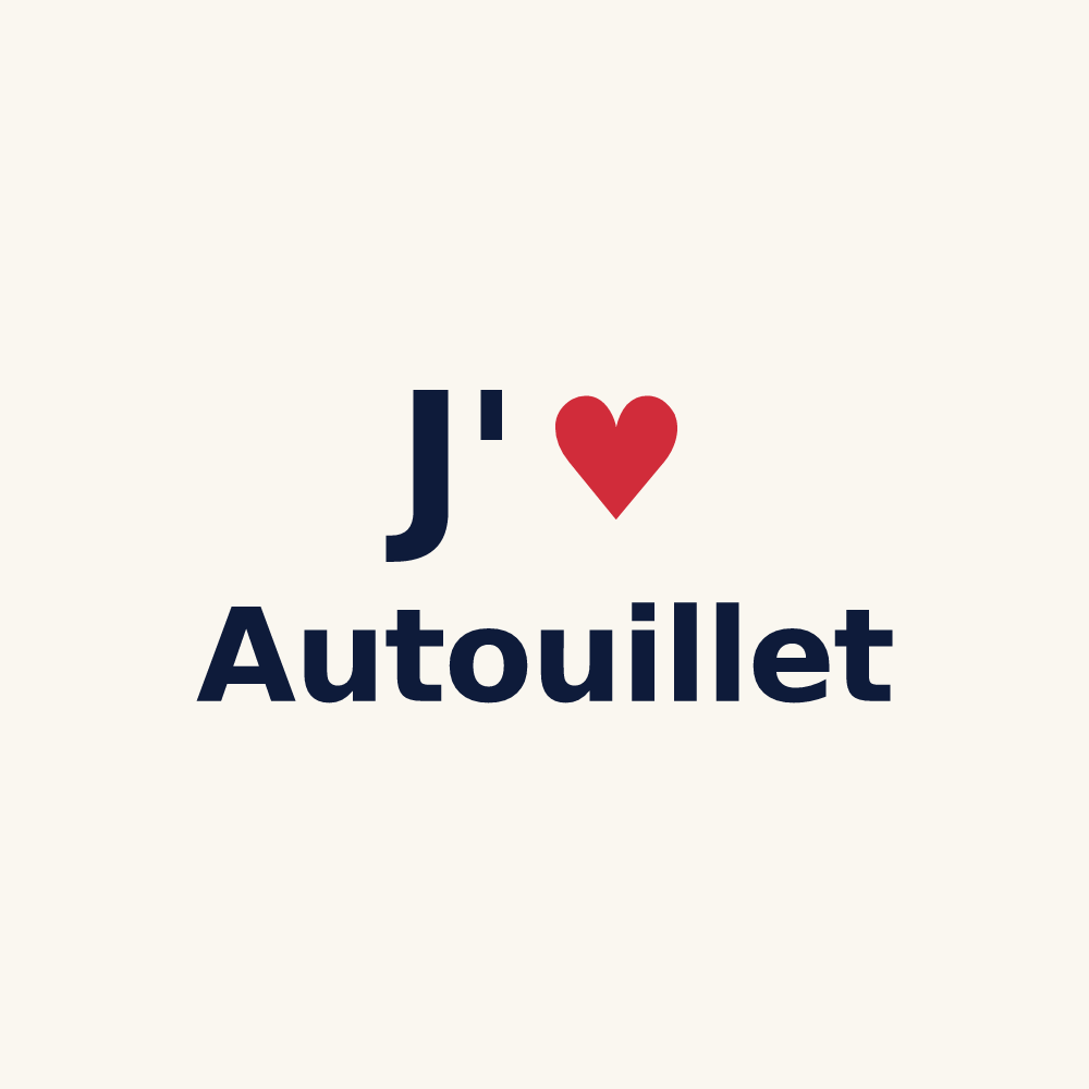 Tasse personnalisée Autouillet — design J'aime Autouillet