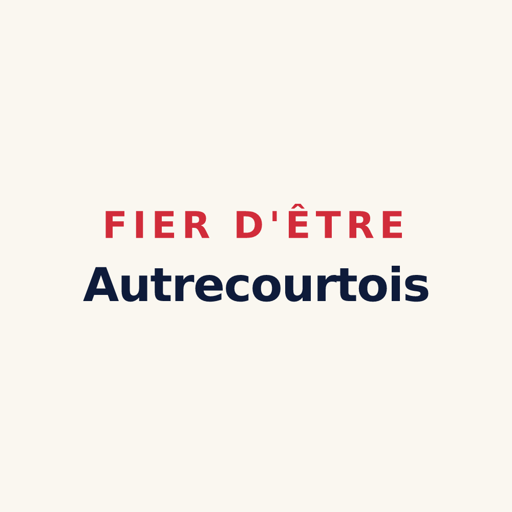 Tasse « Fier d'être Autrecourtois » — design pour Autrecourt-et-Pourron