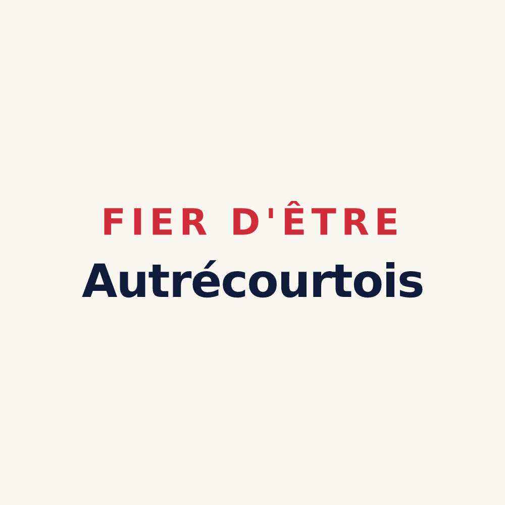 Tasse « Fier d'être Autrécourtois » — design pour Autrécourt-sur-Aire