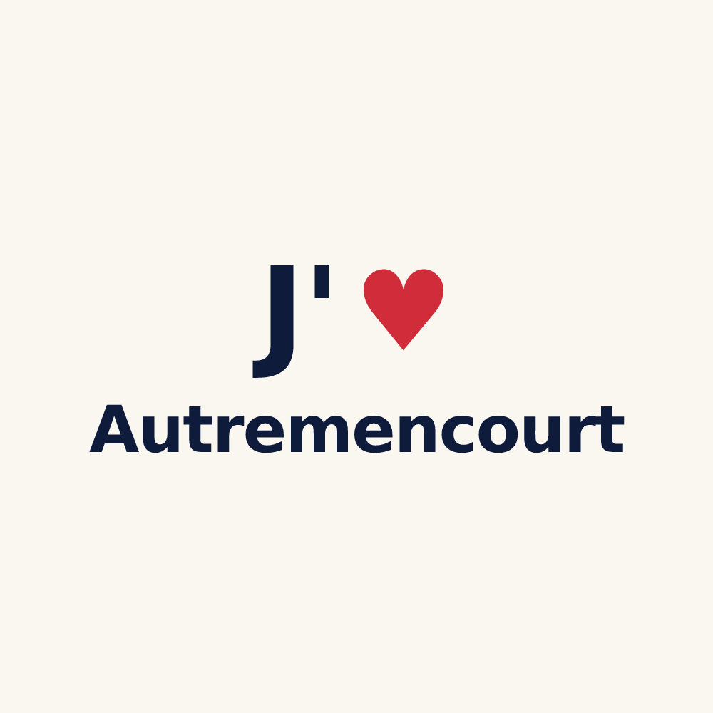Tasse personnalisée Autremencourt — design J'aime Autremencourt