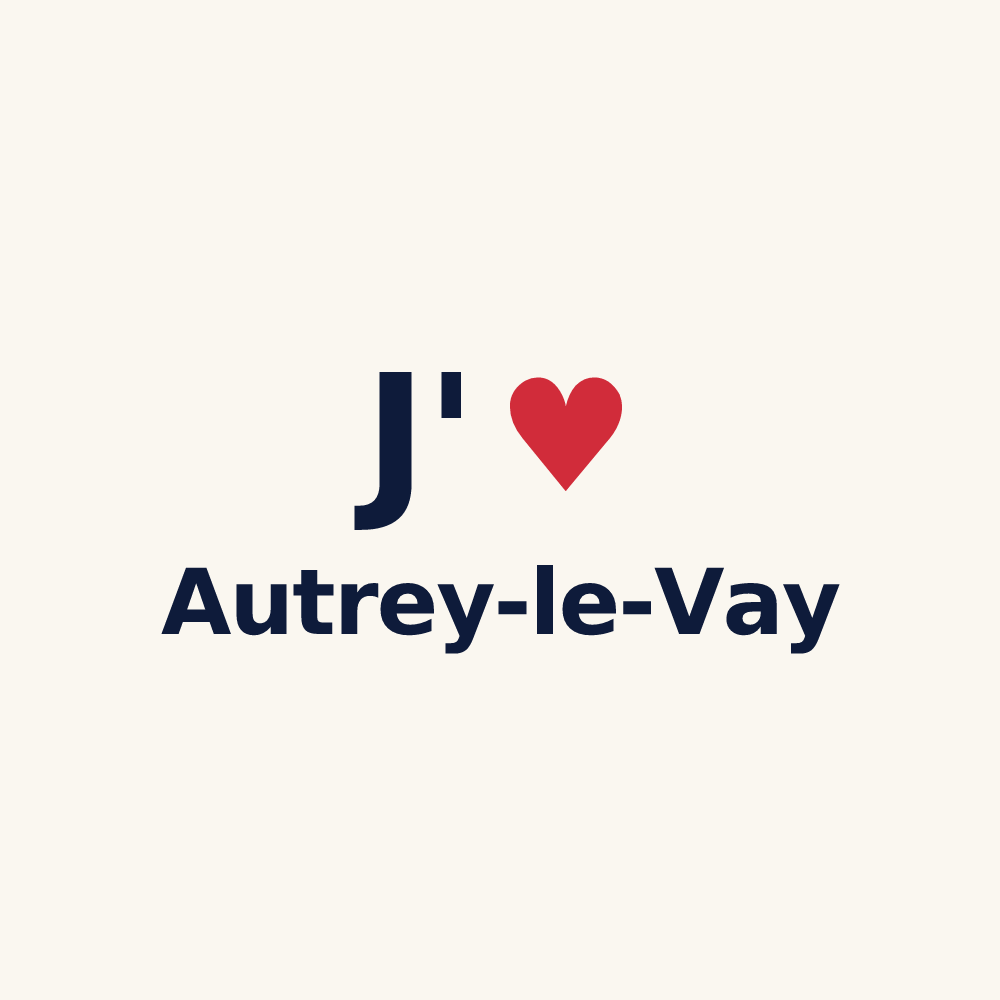 Tasse personnalisée Autrey-le-Vay — design J'aime Autrey-le-Vay