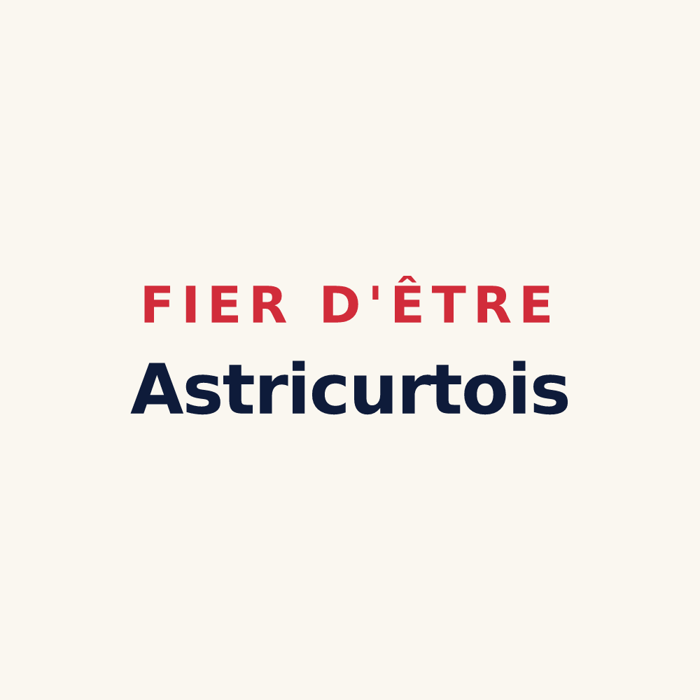 Tasse « Fier d'être Astricurtois » — design pour Autricourt
