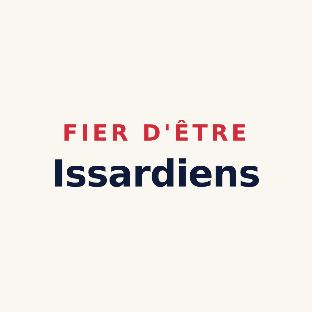 Tasse « Fier d'être Issardiens » — design pour Autry-Issards