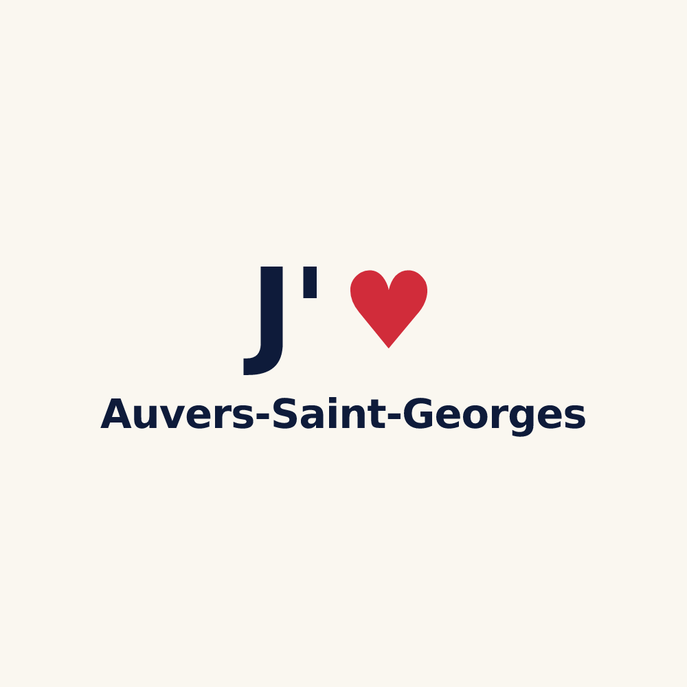 Tasse personnalisée Auvers-Saint-Georges — design J'aime Auvers-Saint-Georges