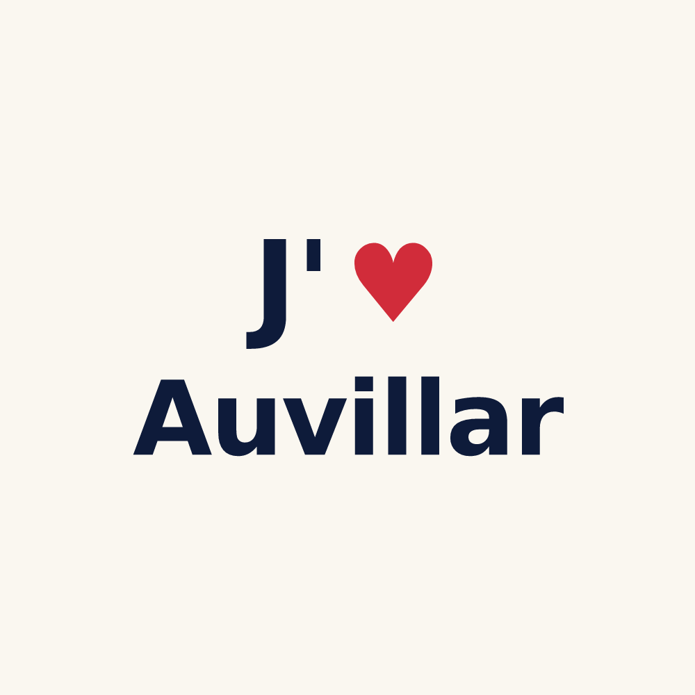 Tasse personnalisée Auvillar — design J'aime Auvillar