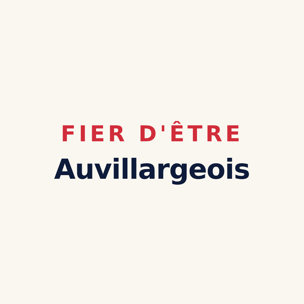 Tasse « Fier d'être Auvillargeois » — design pour Auvillars