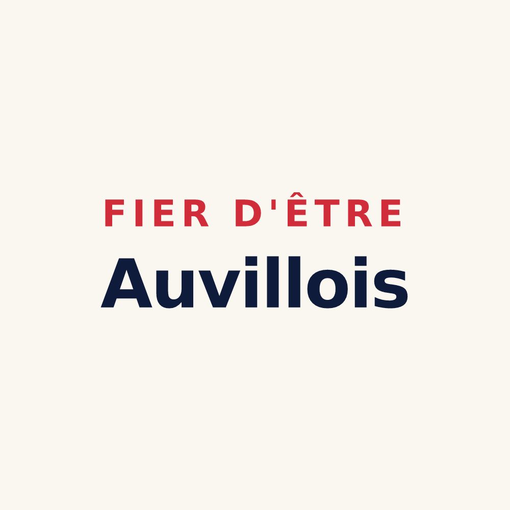 Tasse « Fier d'être Auvillois » — design pour Auvilliers-en-Gâtinais