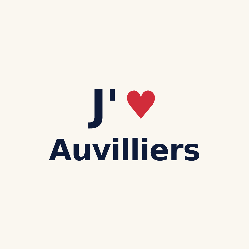 Tasse personnalisée Auvilliers — design J'aime Auvilliers