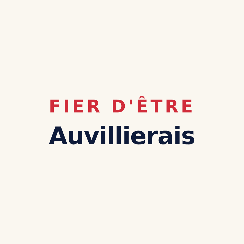 Tasse « Fier d'être Auvillierais » — design pour Auvilliers