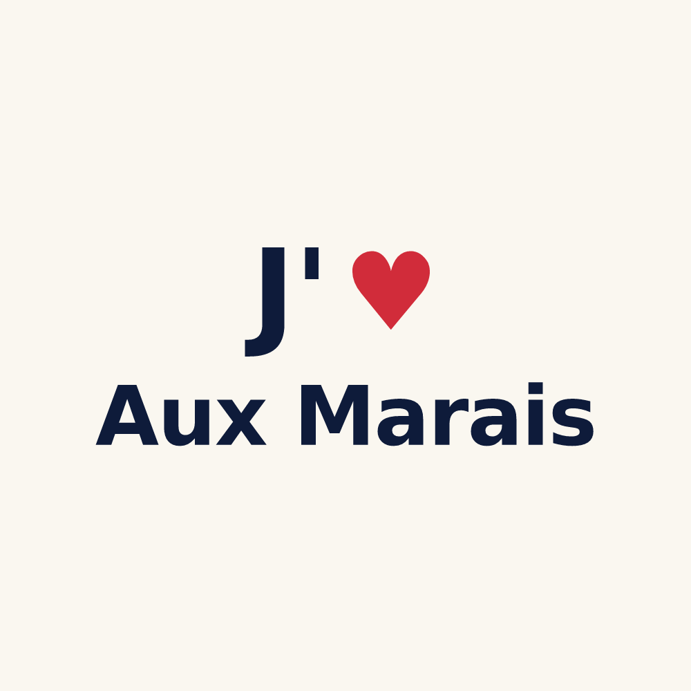 Tasse personnalisée Aux Marais — design J'aime Aux Marais