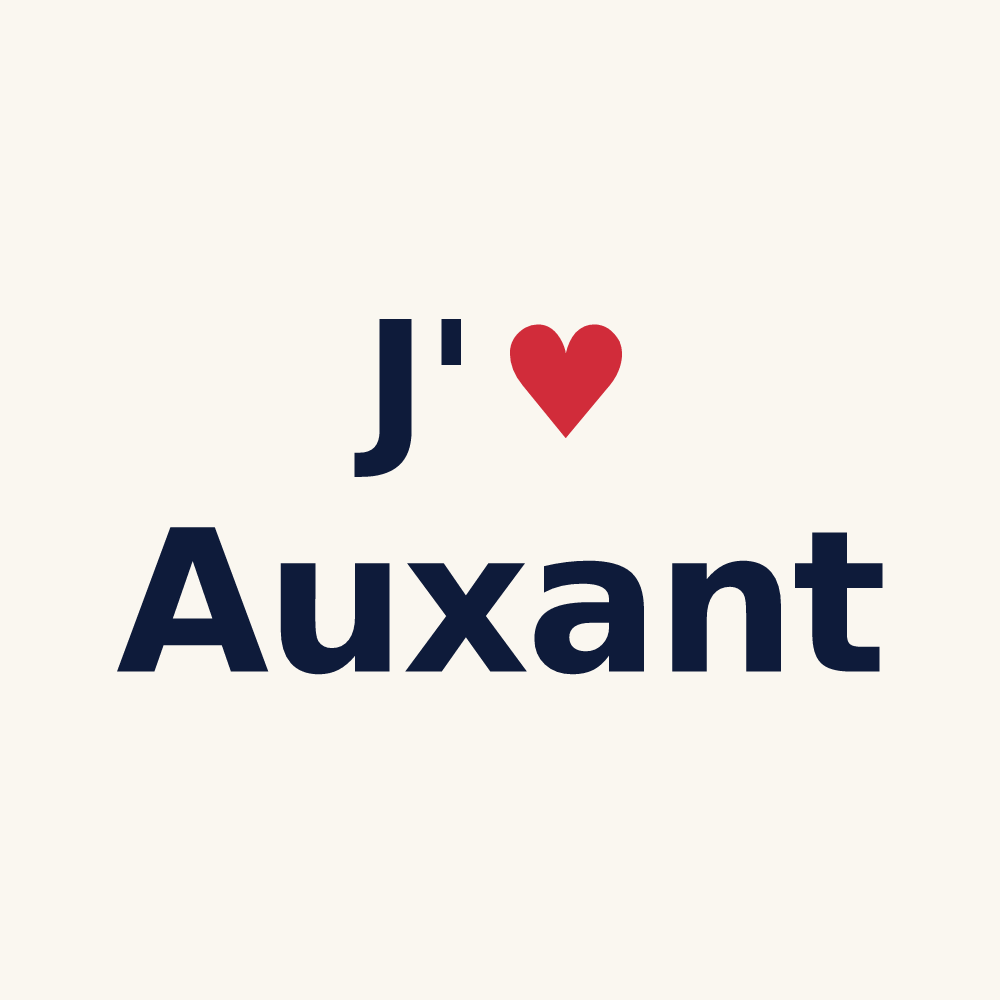 Tasse personnalisée Auxant — design J'aime Auxant