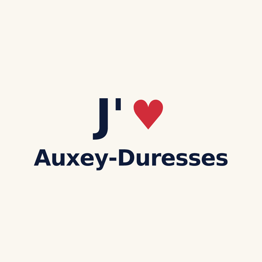 Tasse personnalisée Auxey-Duresses — design J'aime Auxey-Duresses
