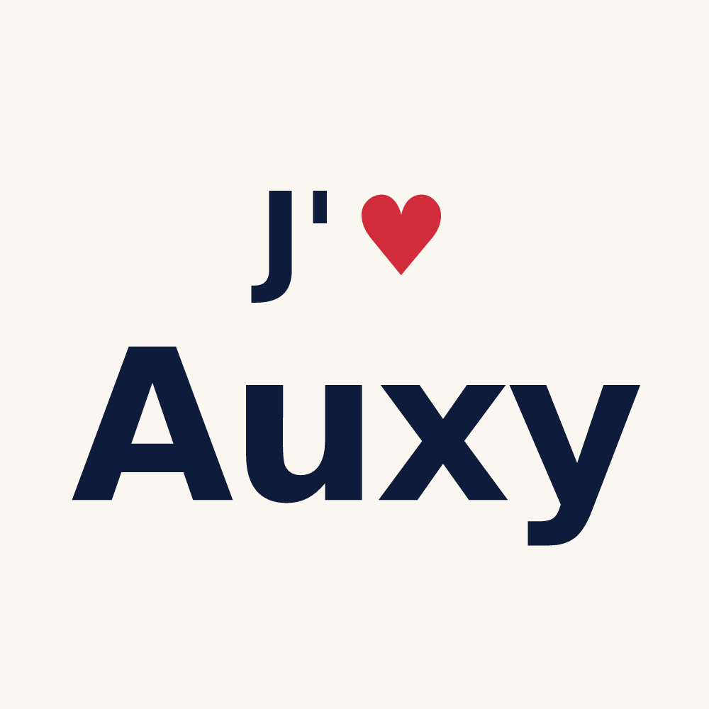 Tasse personnalisée Auxy — design J'aime Auxy