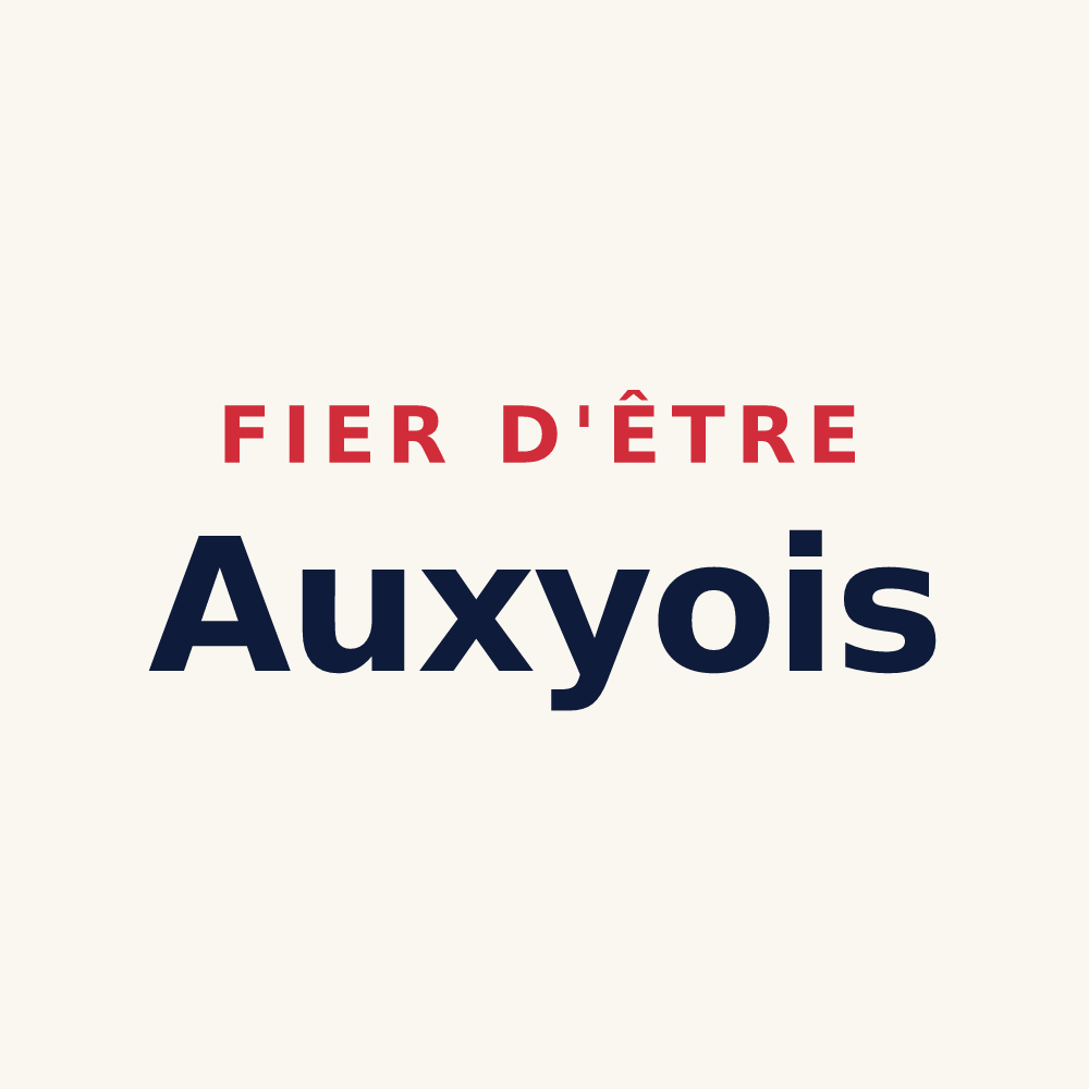Tasse « Fier d'être Auxyois » — design pour Auxy