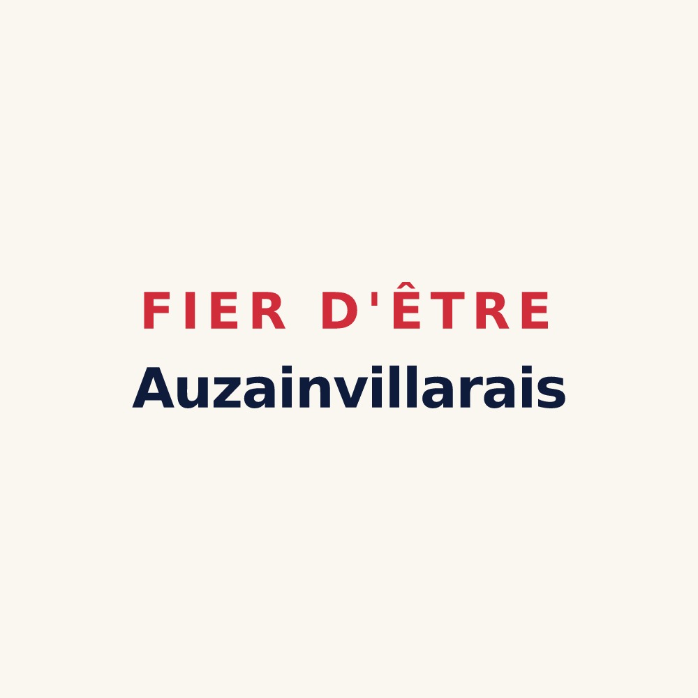 Tasse « Fier d'être Auzainvillarais » — design pour Auzainvilliers