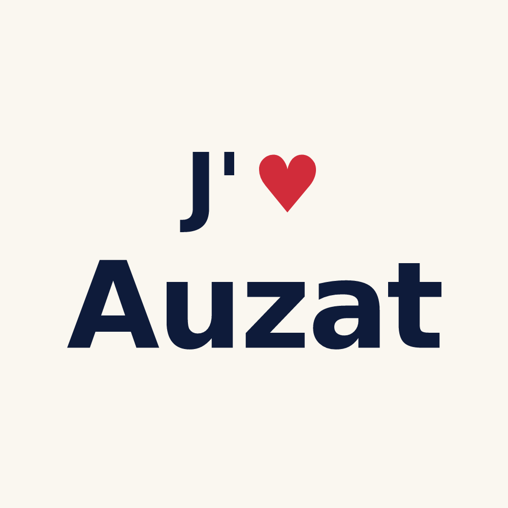 Tasse personnalisée Auzat — design J'aime Auzat