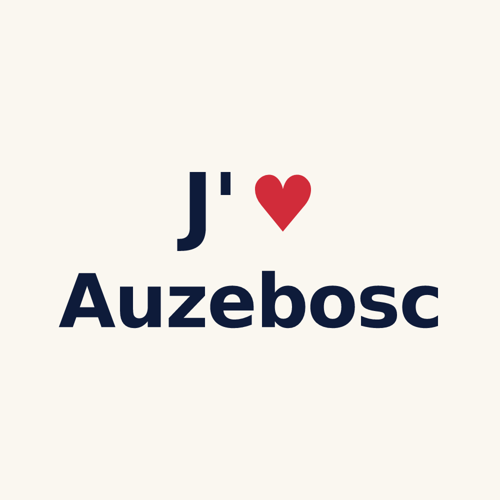Tasse personnalisée Auzebosc — design J'aime Auzebosc