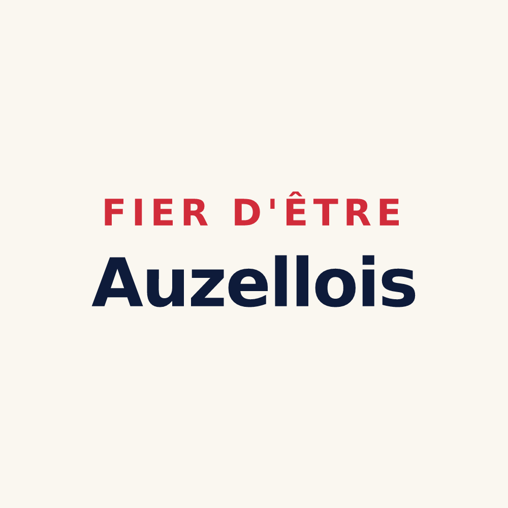Tasse « Fier d'être Auzellois » — design pour Auzelles