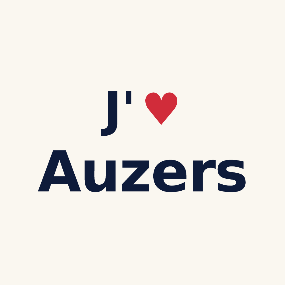 Tasse personnalisée Auzers — design J'aime Auzers