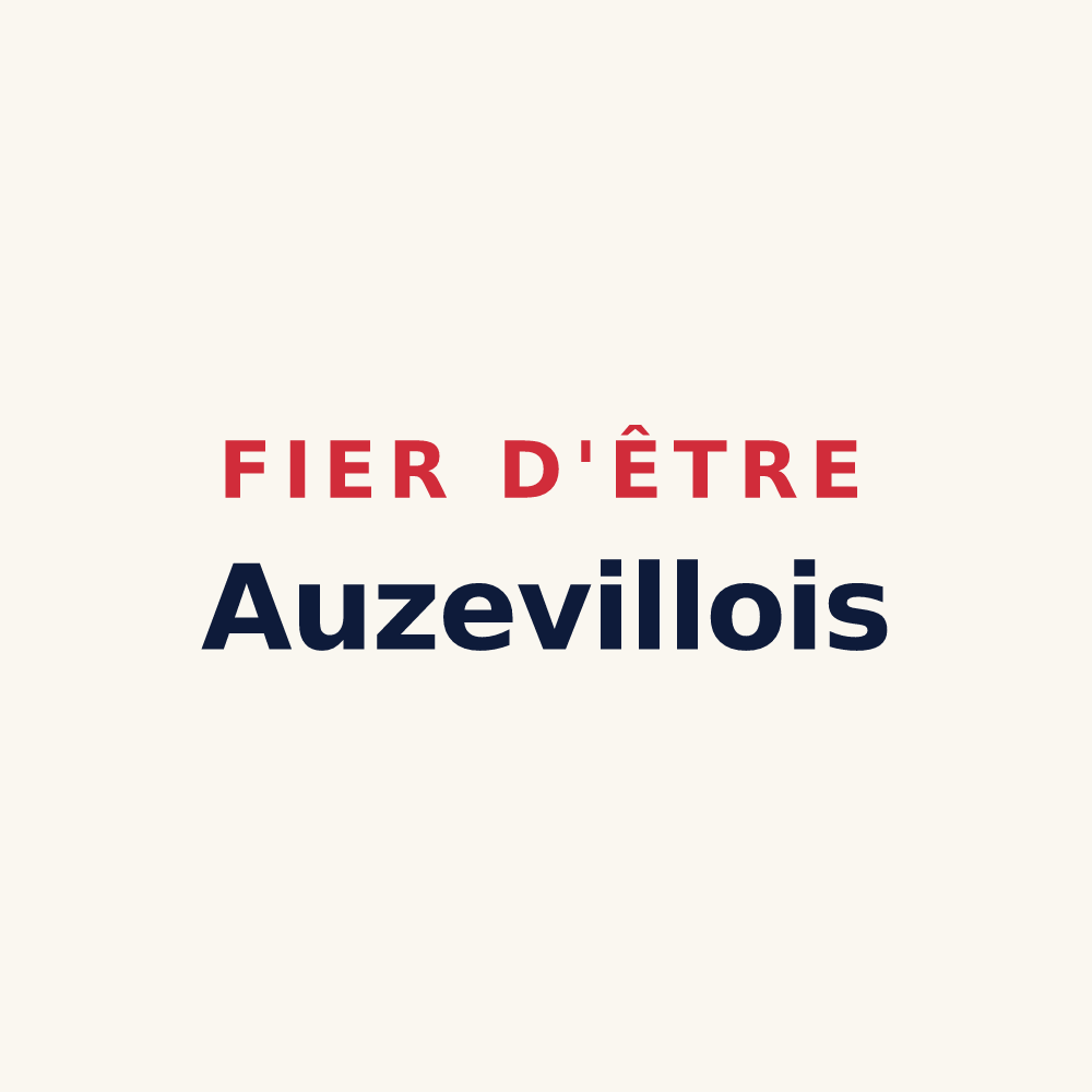 Tasse « Fier d'être Auzevillois » — design pour Auzeville-Tolosane