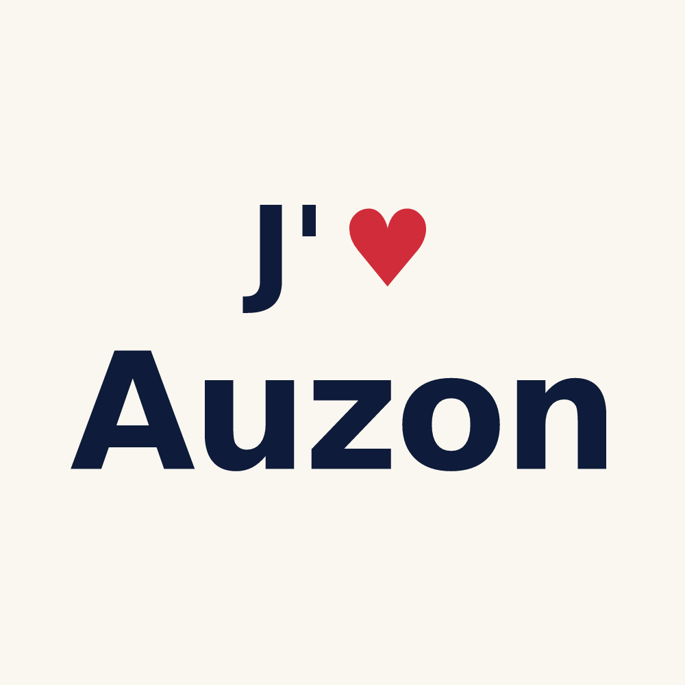 Tasse personnalisée Auzon — design J'aime Auzon