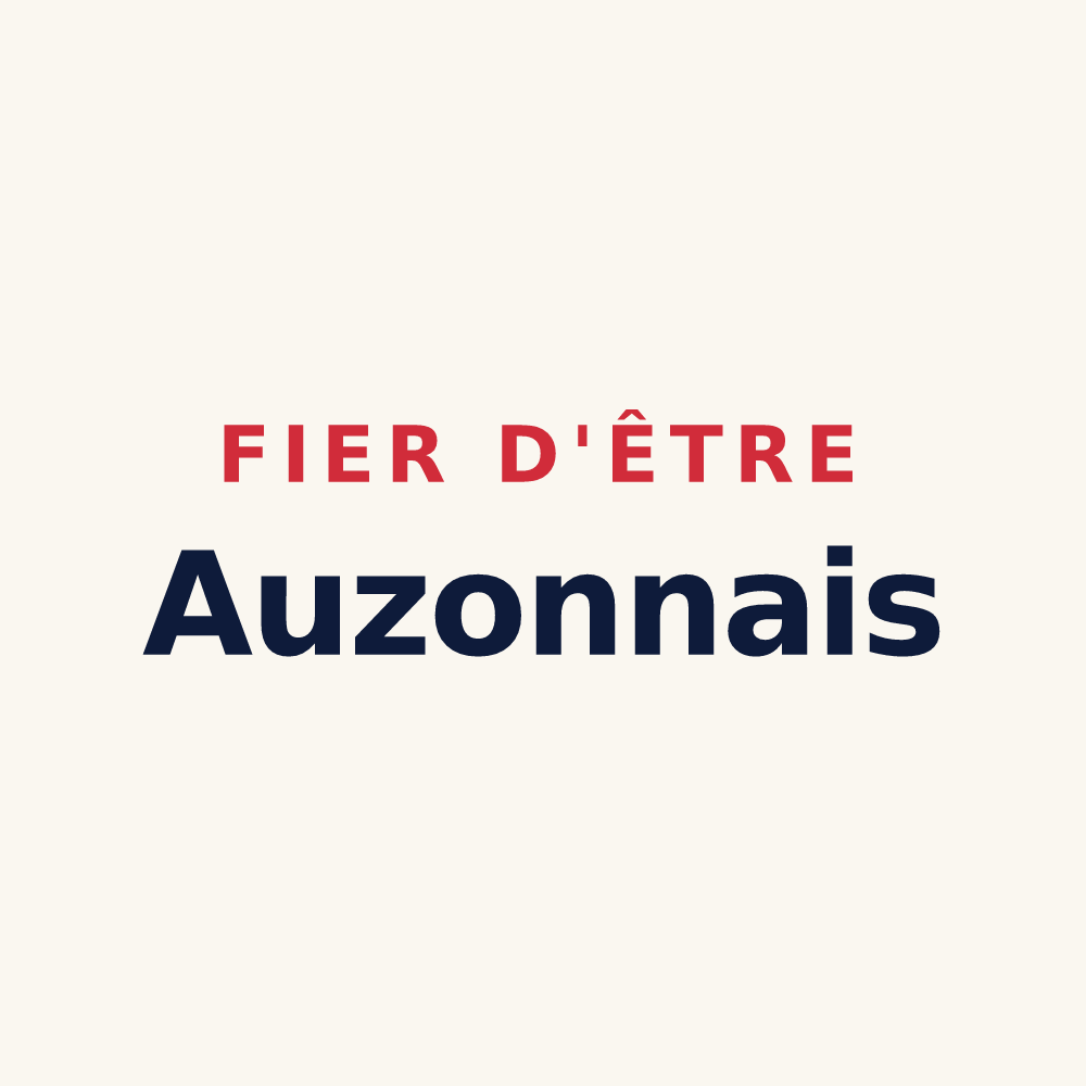 Tasse « Fier d'être Auzonnais » — design pour Auzon