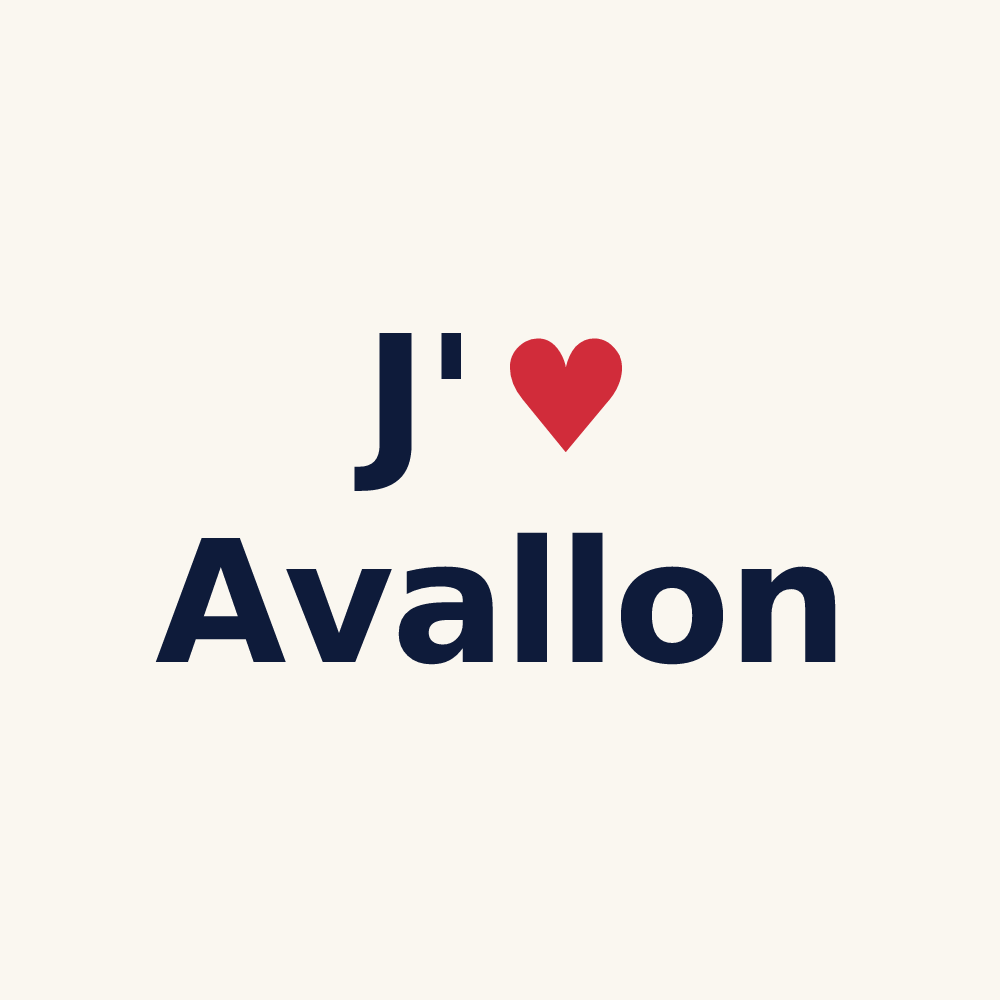 Tasse personnalisée Avallon — design J'aime Avallon