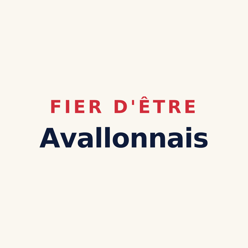 Tasse « Fier d'être Avallonnais » — design pour Avallon