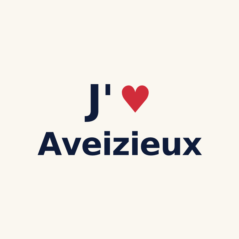 Tasse personnalisée Aveizieux — design J'aime Aveizieux